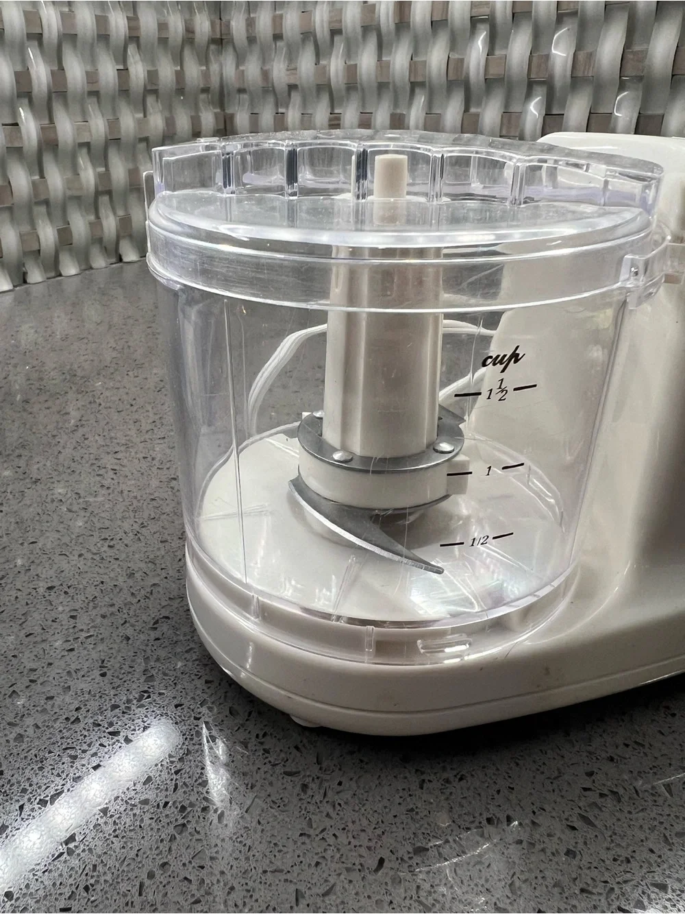 Kitchen Gourmet White Mini Food Chopper - Compact Electric Chopper